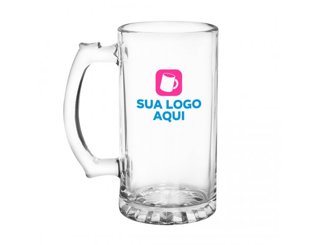 Caneca de Chopp Personalizada Berlim Zero Grau 500ml