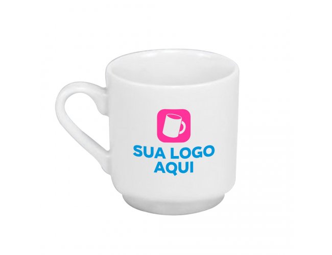 Caneca Personalizada Bela Vista de Porcelana de 220ml