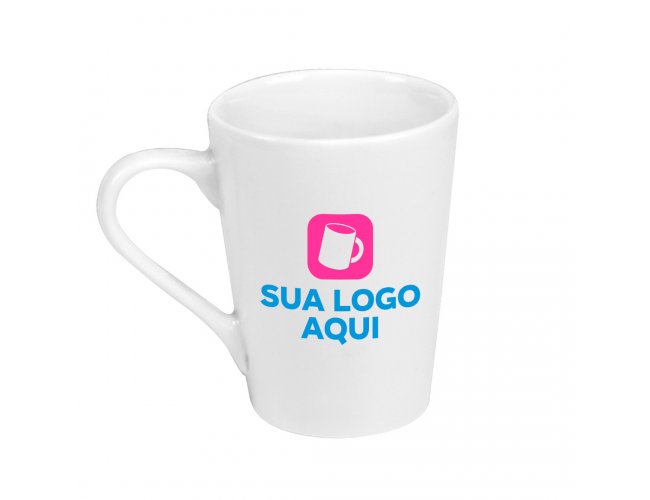 Caneca Tulipa Personalizada de Porcelana 220ml